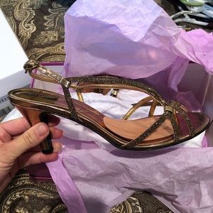 Michelle D brown/bronze heel